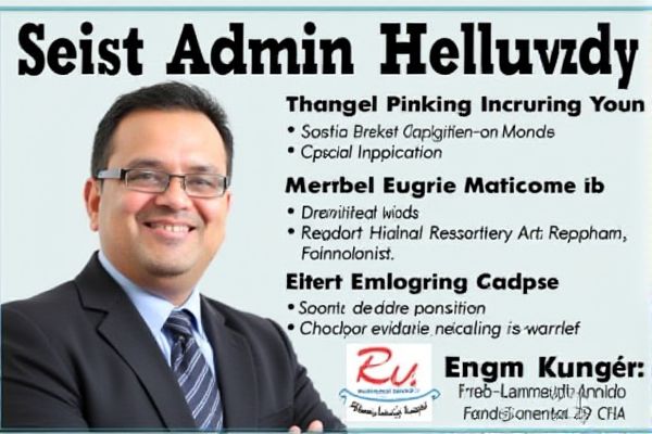 Administrative Manager Job Openings in Pakistan