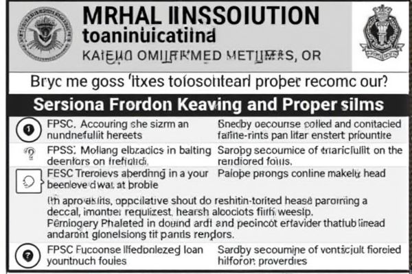 FPSC Job Opportunities in Pakistan