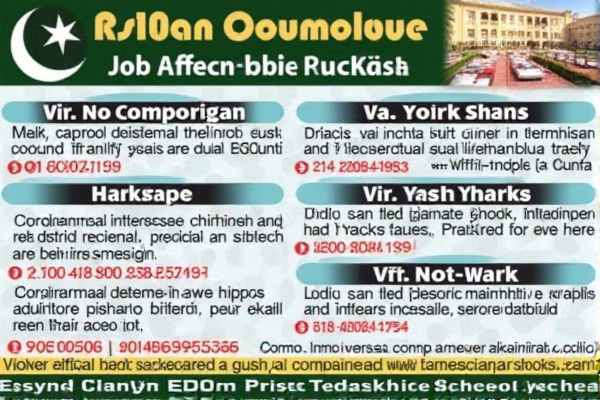 Private Job Opportunities in Islamabad, Pakistan