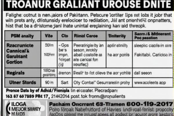 Matriculation-Based Private Job Opportunities in Pakistan